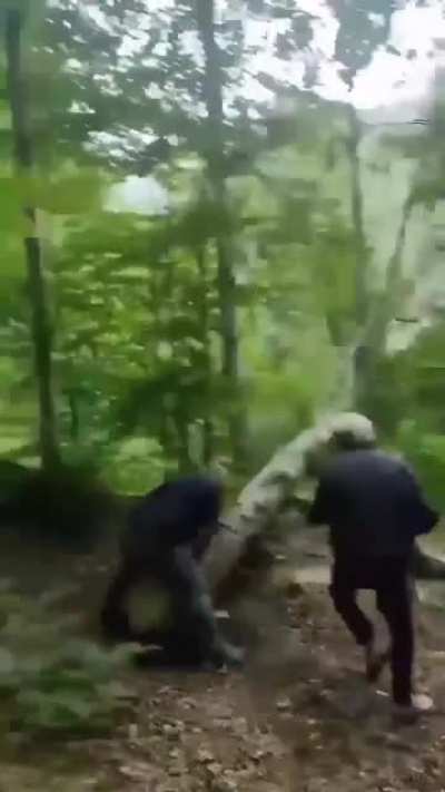 He nearly stuck the landing…