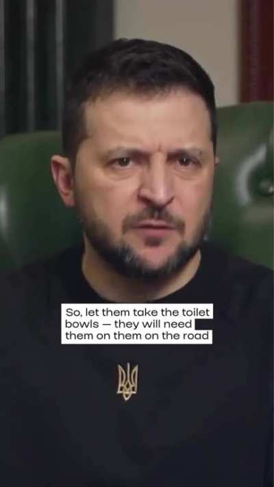 Russians have two options - either they pack and leave ASAP or Ukrainian army will kick them out. Key point from the President’s address yesterday