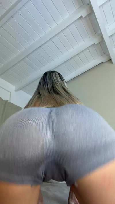 Wearing the tiniest shorts I could find just to tease you