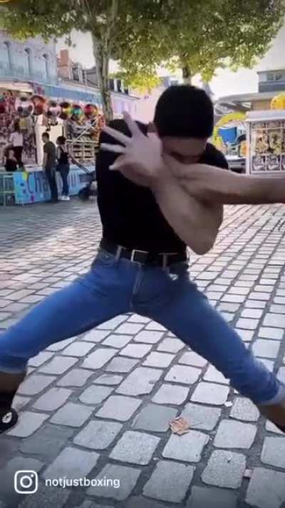Man vs. punch machine