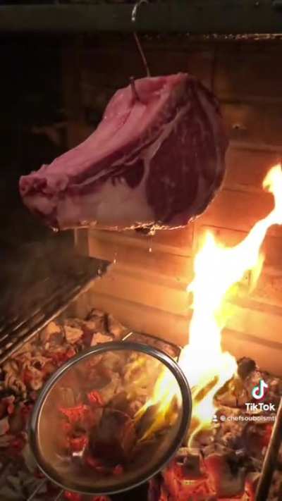 Fire pit Prime Rib 🔥