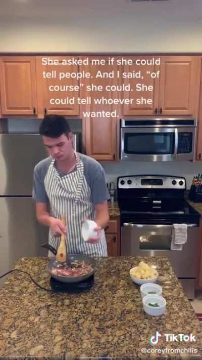 I wonder who told her?