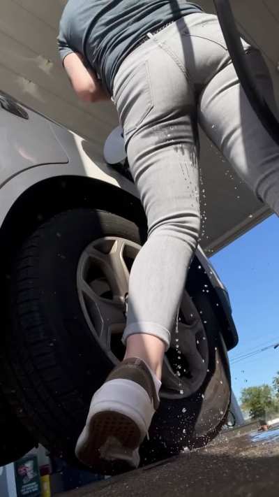 Stopped for gas and oops 