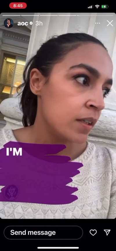 AOC Talking about her 