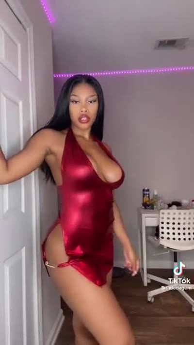 New TikTok crush 🥴 but I can’t follow her ‘cause my girl be looking at who I follow 😩