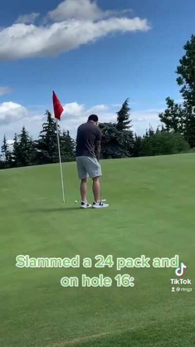 When you drink too much at golf… wait for the end🤣