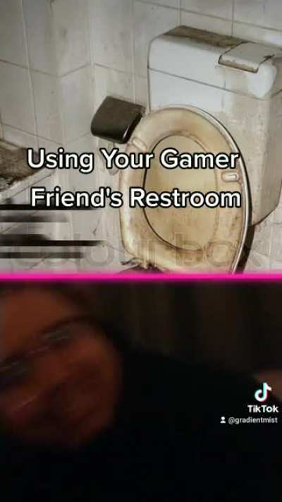 Using Your Gamer Friend's Restroom
