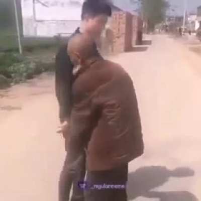 Poor old man...