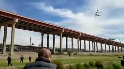 Venezuelans trying to cross into the United States get pushed back by Border Patrol
