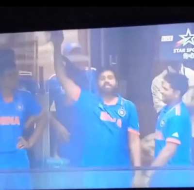 Guys, I think rohit started his celebration 🍺 in the dressing room.