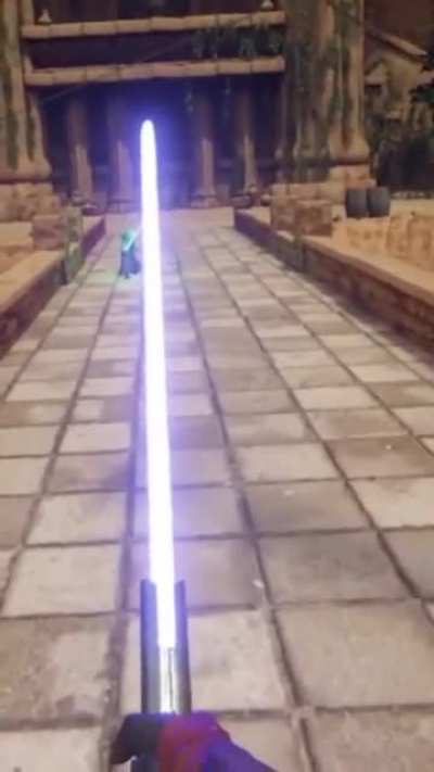 Padawan (has waited entire life for this) vs. Jedi Master