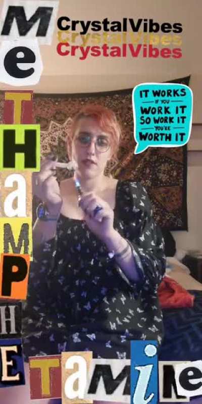 Half the fun of smoking is making the snap videos