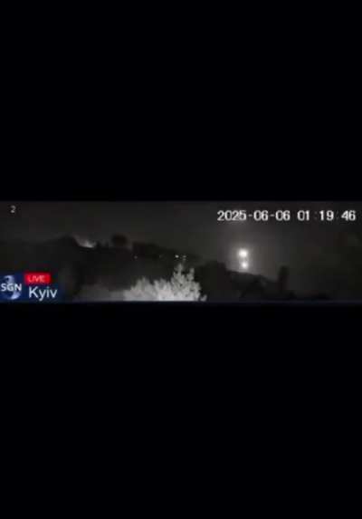 Patriot battery launches 10 missile salvo to attempt intercept ballistic targets during air raid yesterday - better angle
