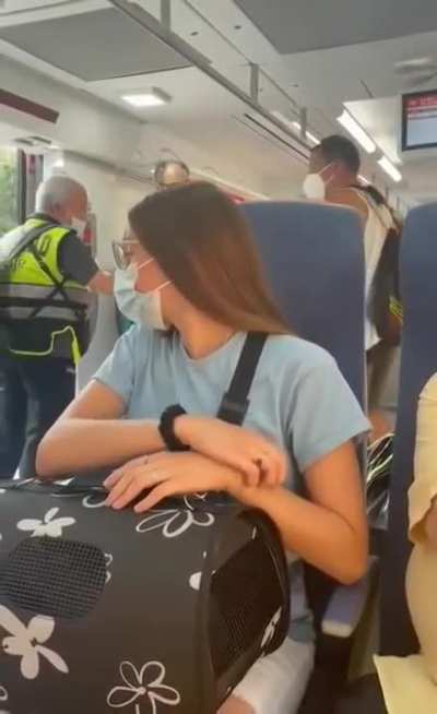 1 Handicapped Man vs 2 Train Security Guards