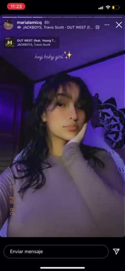 Tiene un poco de frío parece 🥶