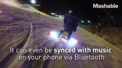 LED snowboard with 'trick detection'