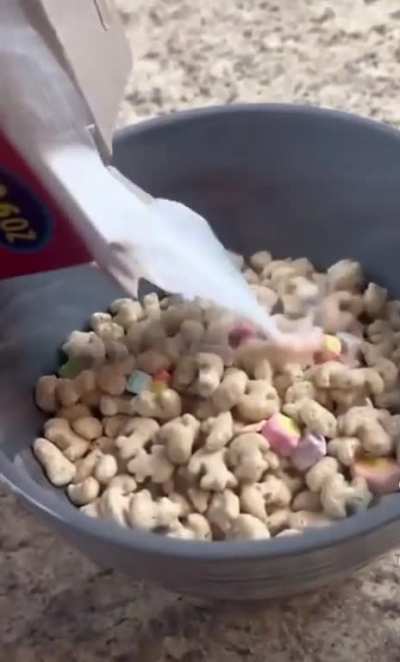 The correct way to eat cereal