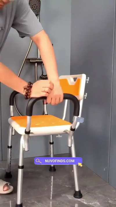 Anti-Skid U-Shape Shower Chair for Elderly Designed to make bathing safer, easier, and stress-free for seniors, caregivers.