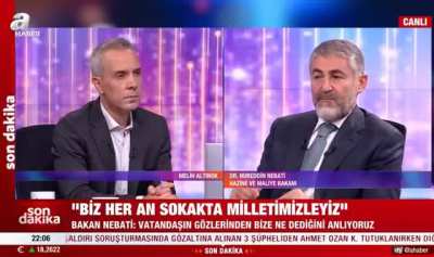 Nebati: Yabancı bir bakanla konuşuyordum, bana enflasyonumuzun yüksekliğinden bahsetti. Ona 