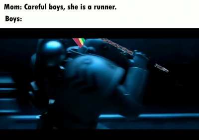 When she runnin