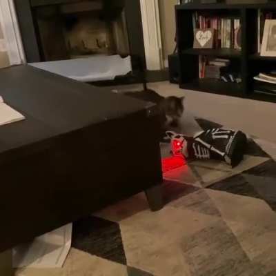 A robotic backfire