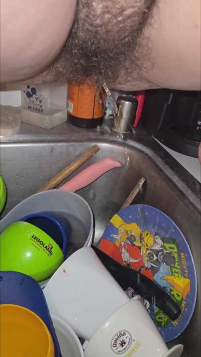 Time to wash the dishes
