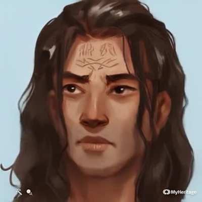 Ran my Kaladin character design through the DeepNostalgia AI animator. He lives!!!