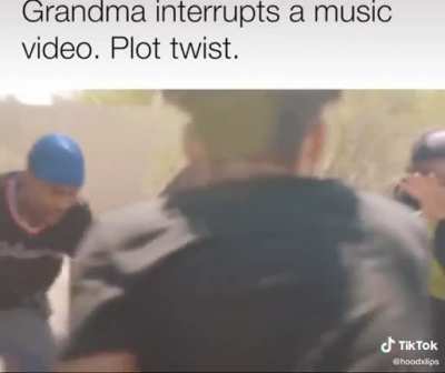 Shooting a music video in grandma’s hood