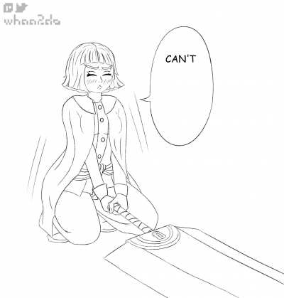 Farnese attempts to wield Dragon Slayer, fails (@whaa2do)