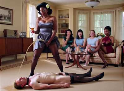 Champagne Party Femdom Pissing 1950's