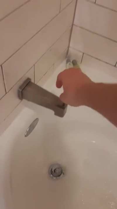 All he wanted was a nice shower