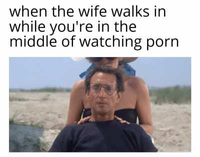 I wasn't watching anything.