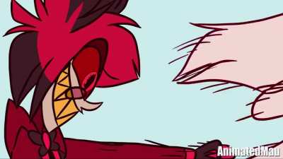 Angel Dust bolgy wolgy animated by AnimatedMau