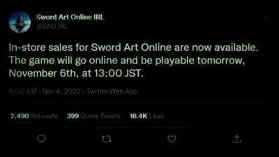 It has come