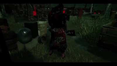Hit survivors while carrying no hatchet, Me: I will use red add-ons to quickly remove hatchets and give speed boost in the beginning of the match, beginning of the match: