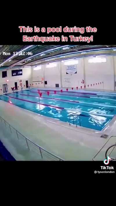 What do you do when you get in a pool and the water gets out of the pool?