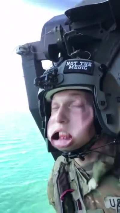 The force of air when you are going at a speed of 200kmpk.
