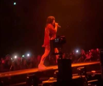 Doing the splits onstage