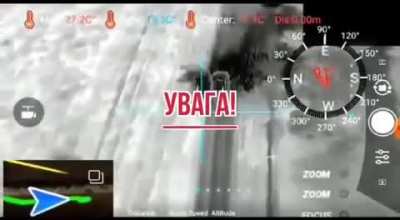 A Ukrainian drone operator from the 43rd Mechanized Brigade attacks a Russian TOS-1A 