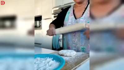 Doing a cooking show online.