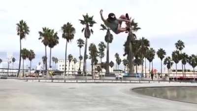This 10-year-old child is the first girl on earth to make 720 on a skateboard.