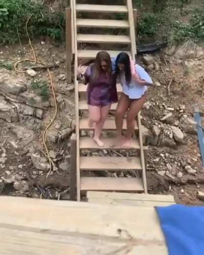 HMC While I go down the stairs.