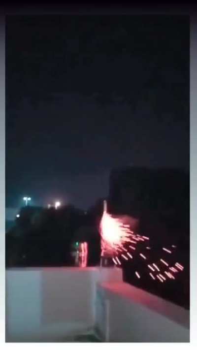 In the middle of some apartment blocks letting some fireworks off seems like a genius move...