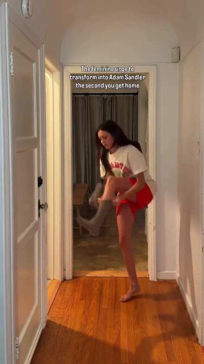 “The feminine urge to transform into Adam Sandler the second you get home” IG 2/5/2026