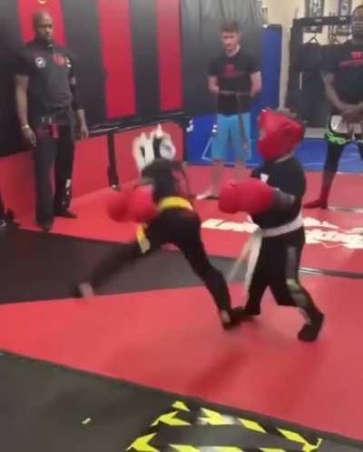 Fearless kick...