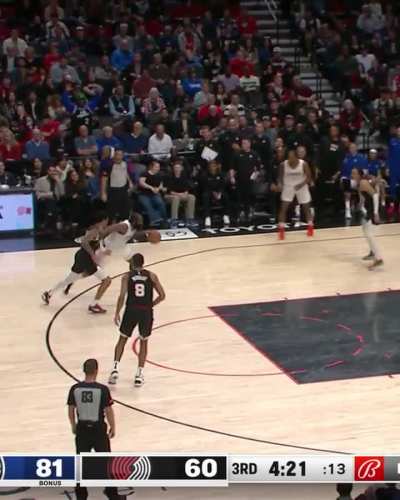 The one time Harden plays defense, it's on his own teammate 