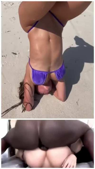 She’s asking to get bred by a massive black cock