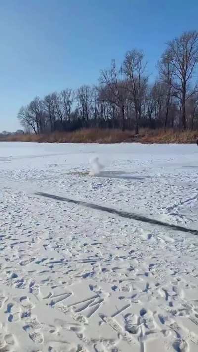 Ice and firecrackers