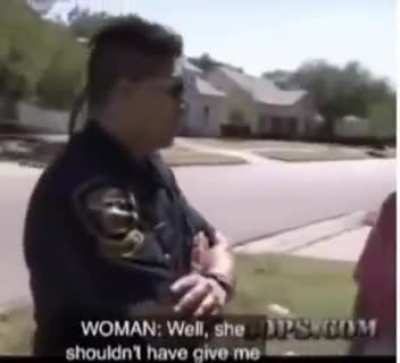 Lady didn't get her crack, asks the police for help