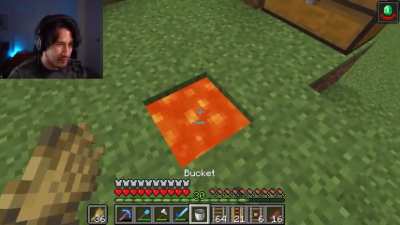 markiplier attempts to put lava in a cauldron